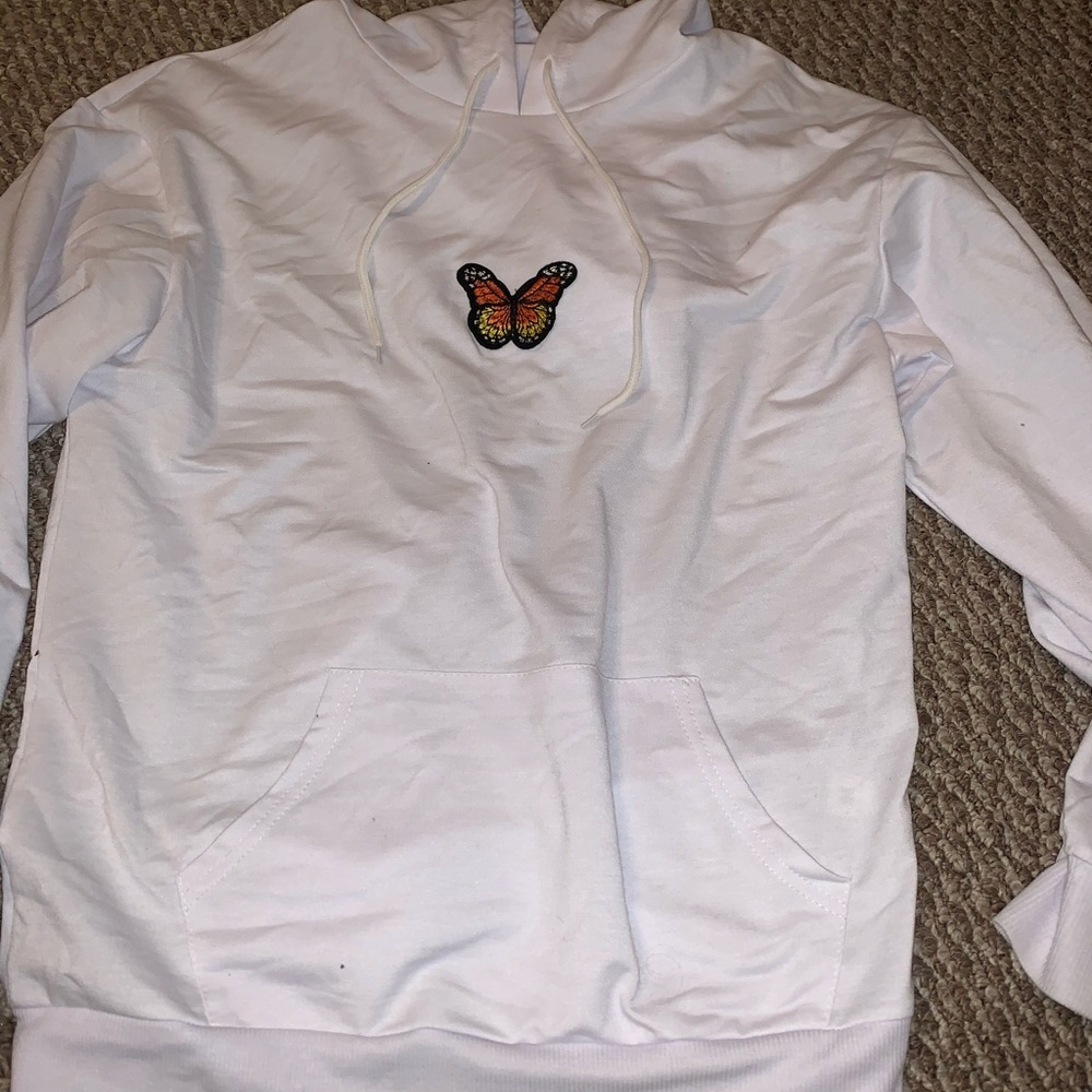 Butterfly hooded long sleeve